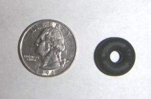3/16" Black Champion Bumper Post Rings